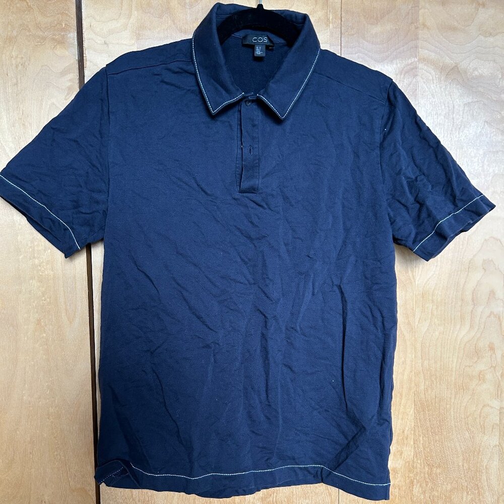COS Navy Blue Men's Polo